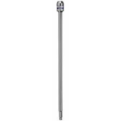 This extended-reach bit holder from IRWIN features a magnetic tip and a hex shank compatible with 7/16-inch bits. Designed for power tool use, it provides secure bit retention and improved access in confined spaces. Not impact rated, suitable for general fastening tasks.