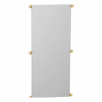 HAMMOND Inner Panel: Back Panel Panel, 30.88 in Overall Ht, 68 in Overall Wd, Galvanized Steel (MPN 72ZYHWG)