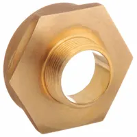 This brass rigid adapter connects fire hoses with NH threads to NPT-threaded standpipes or hydrants. Straight configuration for direct inline connections. Used in fire protection systems and municipal hydrants