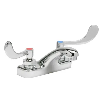ZURN Low Arc Bathroom Faucet: AquaSpec, Brass, Chrome Finish, 2.2 gpm Flow Rate - Centerset Handle Bathroom Faucets