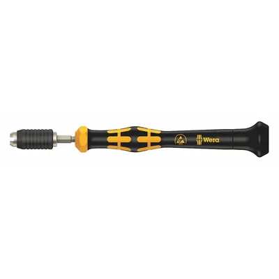 WERA Torque Screwdriver: 0.05 N-m Min Torque, 0.125 N-m Max Torque, Click-Type - Preset Torque Bit Screwdrivers