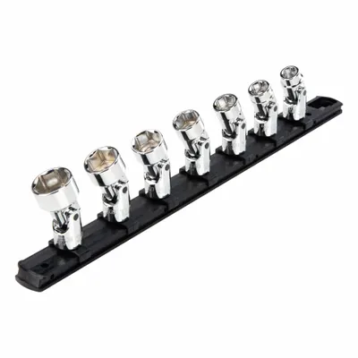 TEKTON Socket Set: SAE, 7 Pieces, (7) 6-Point, 3/8 in Drive Size - SAE Flex Socket Sets