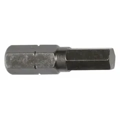 This APEX hex impact bit features a 1/4 in hex head and standard length. Impact rated for use with impact drivers, it is suitable for driving fasteners in assembly and maintenance tasks. Sold in a 5-pack.
