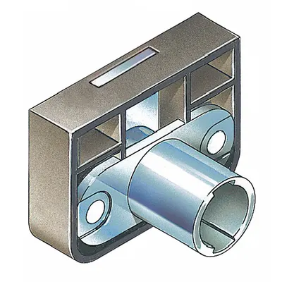COMPX TIMBERLINE Deadbolt Lock: Coreless, Vertical, Square, 1 1/4 in Body Ht - Deadbolt Cabinet & Drawer Locks with Interchangeable Cores