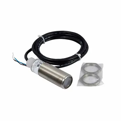 EATON Photoelectric Sensor: M30 Threaded, Non-Terminated Cable, 10-30V DC - Cylindrical Receivers & Transmitters with Non-Terminated Cables
