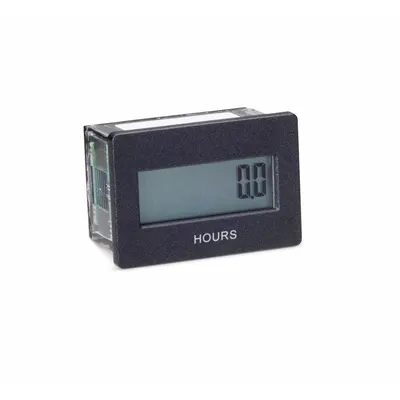 TRUMETER Hour Meter: Hour Meters, Front Panel Mounting, Digital, 1 1/8 in x 1 5/8 in