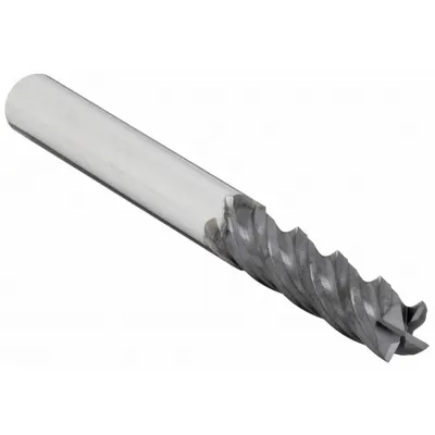 OSG Square End Mill: Carbide, TiAlN Coated, 4 Flute, 1/4" Mill Dia, 1-1/4" LOC - Fast-Cutting Carbide Square End Mills for Stainless Steel & Super Alloys