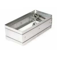 11.8"H 7.8"W 3.7"L GStl Sprng Fire Dmpr: Static, 7 3/4 in H, 11 3/4 in W, 3 3/4 in L, Spring