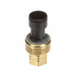 Electronic pressure transducer for HVACR systems, converting refrigerant pressure into an electrical signal for monitoring and control. Used in commercial and industrial refrigeration, air conditioning, and heat pump equipment to support accurate pressure regulation.