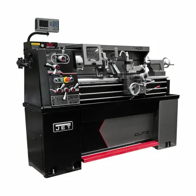 JET ELITE E-1440VS Electronic Variable-Speed Lathe with DRO - Electronic Variable-Speed Lathes with DRO, Collet Closer & Taper Attachment