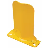 Pallet Rack Guard: Steel, V Shape, 3 in Overall Lg, 0.2 in Overall Thick, Yellow, Powder Coated (MPN NPG6-12)