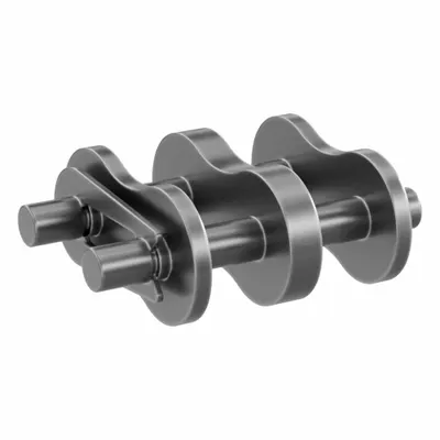 TRITAN Roller Attachment Link: For Std Roller Chains, 100, Double Strand, 1 1/4 in Pitch - Connecting Links for ANSI Standard Chains