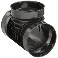 Drainage Pipe Tee: 6 in x 6 in x 6 in Fitting Pipe Size, Single, 12 1/2 in Overall Lg, Schedule 80 (MPN 0626AA)