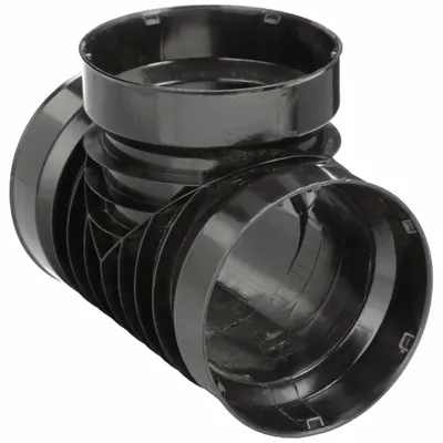 ADVANCED DRAINAGE SYSTEMS Drainage Pipe Tee: 6 in x 6 in x 6 in Fitting Pipe Size, Single, 12 1/2 in Overall Lg - Single-Wall Drainage Pipe Fittings