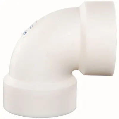 ORION 90 Degrees Elbow: Polyvinylidene, 3 in x 3 in Fitting Pipe Size, Schedule 40 - Schedule 40 Pipe Fittings