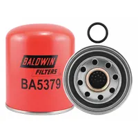 Round, spin-on engine air breather filter with 5 3/8 in outside diameter. Designed for M.A.N vehicles to remove airborne contaminants from intake air. Direct replacement for M.A.N applications