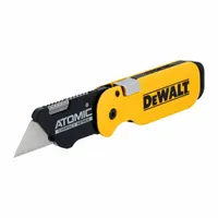 DEWALT Folding Utility Knife: 4 in/8 in, Steel, Plastic, 1 Blades Included, Includes Pocket Clip (MPN DWHT10990)