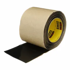 This 3M 2210 Series tape combines a vinyl backing with a mastic layer to provide moisture-resistant insulation and sealing for electrical applications. Rated for 600 V, the 90-mil-thick tape is suitable for splicing, jacketing, and cable repair where a waterproof barrier is needed.
