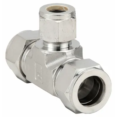 PARKER Single-Ferrule Stainless Steel Tee Fitting - Single-Ferrule Stainless Steel Fittings