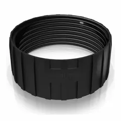 Modular stackable ring for use with Guardian series hydraulic tank desiccant breathers. Allows customizable assembly by stacking multiple rings to extend breather capacity or adapt to specific tank configurations in industrial hydraulic systems.