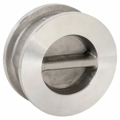 KECKLEY Check Valve: Double Disc, Inline Valve Body, 3 in Pipe Size, Wafer - Stainless Steel Double-Door Wafer Check Valves