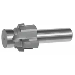 Solid pilot port tool for machining or finishing port cavities in fluid-power systems. Features a 3/4"-16 thread size and conforms to AS5202 standard. Suitable for industrial applications requiring precision port finishing.