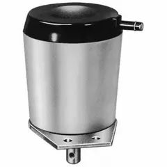 Roll pin end on shaft used in HVACR bases, housings, and mounting kits. Secures mechanical linkages in actuators, dampers, and valve assemblies for motion transfer in heating, ventilation, and air conditioning systems.