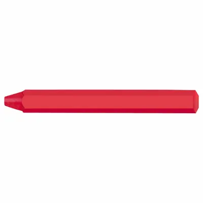 MARKAL Marking Crayon: Wax, 1/2 in Tip Wd, Hard, Red, 70°F to 100°F - Wax Lumber Crayons