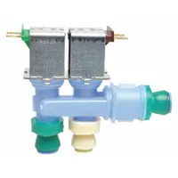 Ice machine water valve designed to regulate water flow in commercial ice makers. Used as a replacement part in food service and hospitality settings where consistent water supply is needed for ice production