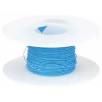 OK INDUSTRIES Spooled Wrapping Wire: 100 ft Overall Lg, 26 AWG Conductor Size, Blue (MPN KSW26B-0100)