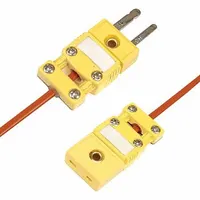 OMEGA Temperature Probe Connectors & Adapters: Plug, For Type K Thermocouple Type, Mini Plug (MPN SMPW-CC-KI-M-NL)
