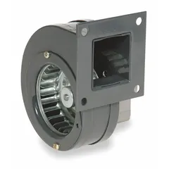 This Dayton OEM direct-drive blower delivers 19 cfm at 1/200 hp, powered by a 115V AC, single-phase open motor with clockwise rotation. Designed as a replacement unit for industrial equipment requiring a compact blower with a 2 7/8-inch wheel diameter. Suitable for ventilation, cooling, or exhaust applications in machinery where specified airflow and voltage are needed.