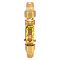 HEDLAND Mechanical Flowmeter: Flow Meter, Scale, Variable Area, Inline, Universal, Gallons/Liters (MPN H625-010-R)