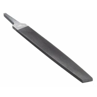 WESTWARD Machinists File: Rectangular, Smooth Cut, 8 in Lg without Tang, 13/16 in Wd - Tapered Double-Cut Rectangular Files