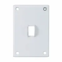 HUBBELL Wall Plate: Toggle, 1 Gang, White, Std Size (MPN SWP1)