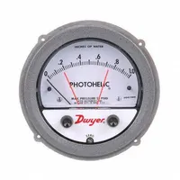 DWYER Pressure Switch/Gauge: Back/Single-Side, 1/8 in NPT Female, ±2% Gauge Accuracy, 3000MR, 3010MR