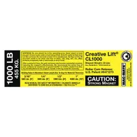MAG-MATE Replacement Capacity Sticker: 900187, Below-the-Hook Lifting Magnets