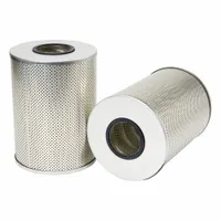 Cartridge oil filter for engine lubrication systems. Overall height 11 in, overall length 7 7/8 in. Compatible with Demag vehicles. Interchanges with Baldwin P7003