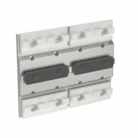 Linear Bearing: 10 Series, 4 in L x 3 1/8 in W x 5/16 in H, Silver, Double Mount, Std, Anodized (MPN 6766)
