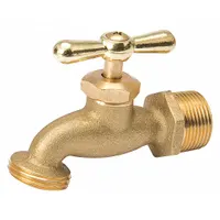 APPROVED VENDOR Hose Bibb: Tee, Brass, Brass, Zinc, 1/2 in Inlet Connection Size, NPT (MPN 103-003NL)