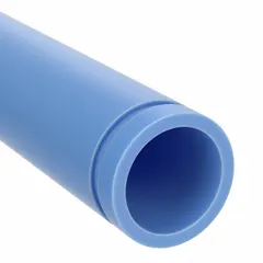 This ORION Blueline pipe is a Schedule 40 unthreaded polypropylene pipe in blue, with a 1 1/2 in nominal pipe size and 10 ft overall length. It uses electrofusion sealing for leak-free joints. Suitable for industrial plumbing, chemical handling, and fluid transfer systems requiring corrosion resistance.