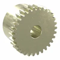Spur Gear: Module m 0.5, 30 Teeth, 4 mm Bore Dia, Brass, 20° Pressure Angle, Plain Bore (MPN BSS0.5-30)