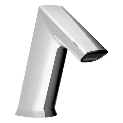SLOAN Bathroom Sensor Faucet: BASYS, Cast Zinc, Chrome Finish, Single-Post, Battery - Single-Post Sensor Bathroom Faucets
