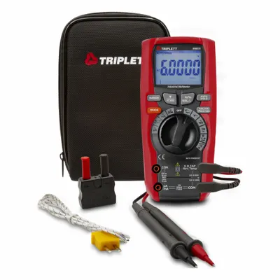 TRIPLETT Digital Multimeter: TRMS, CAT IV 600V, 1,000 V Max AC Volt Measurement - Advanced Feature Multimeters