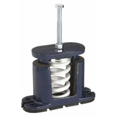 MASON Floor-Mount Vibration Isolator: Spring, 750 lb Capacity, 5 5/8 in Ht, 2 3/4 in Wd - Spring-Style Floor-Mount Vibration Isolators