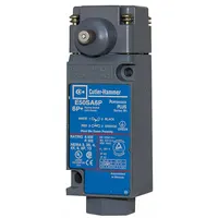 EATON Plunger Limit Switch: Plunger Actuator, Maintained, Metallic, 8 ozf Op Force - Min, Plunger (MPN E50BH16P)