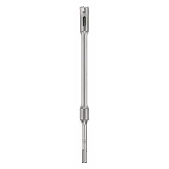 This SDS-Plus rebar cutting drill bit is designed for drilling and cutting through steel rebar embedded in concrete. With a 3/4 in diameter, 12 in overall length, and 10 in maximum drilling depth, it is suitable for use with SDS-Plus rotary hammers in construction and reinforcement applications.