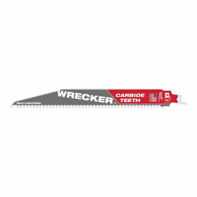 MILWAUKEE Reciprocating Saw Blade: 6 Teeth per Inch, 9 in Blade Lg, 0.05 in Blade Thick - General Purpose Blades