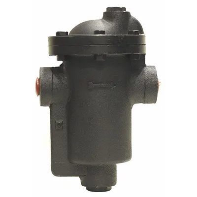 MEPCO Steam Trap: Cast Iron, 1 in FNPT, 3,925 lb/hr, 125 psi Max., 450°F Max. - Standard Inverted-Bucket Steam Traps