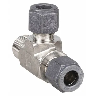 PARKER Single-Ferrule Stainless Steel Tee Fitting - Single-Ferrule Stainless Steel Fittings
